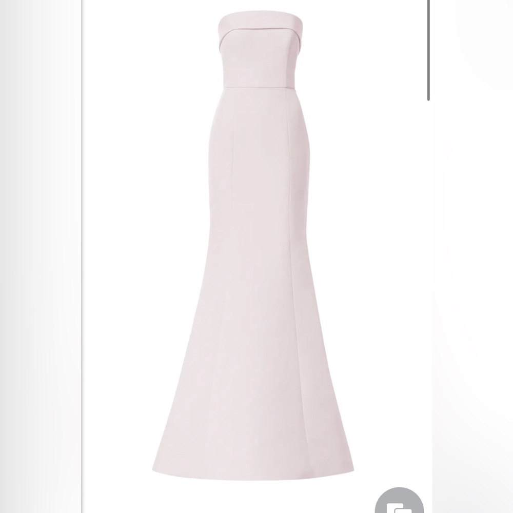 Amsale Jaylin Bridesmaid Dress. Color Champagne ; Size 4 Extra Length. NWT